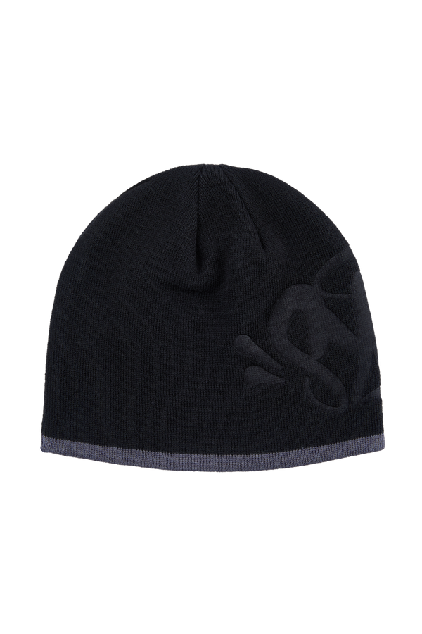 Syna Debossed Beanie Black