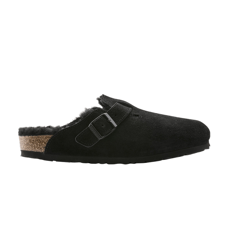 Birkenstock Boston Shearling Suede Black