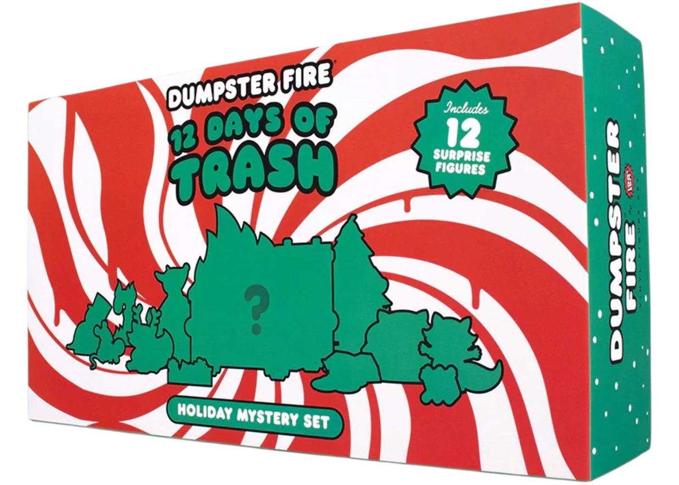 100% Soft Dumpster Fire 12 Days of Trash Holiday Figure Set