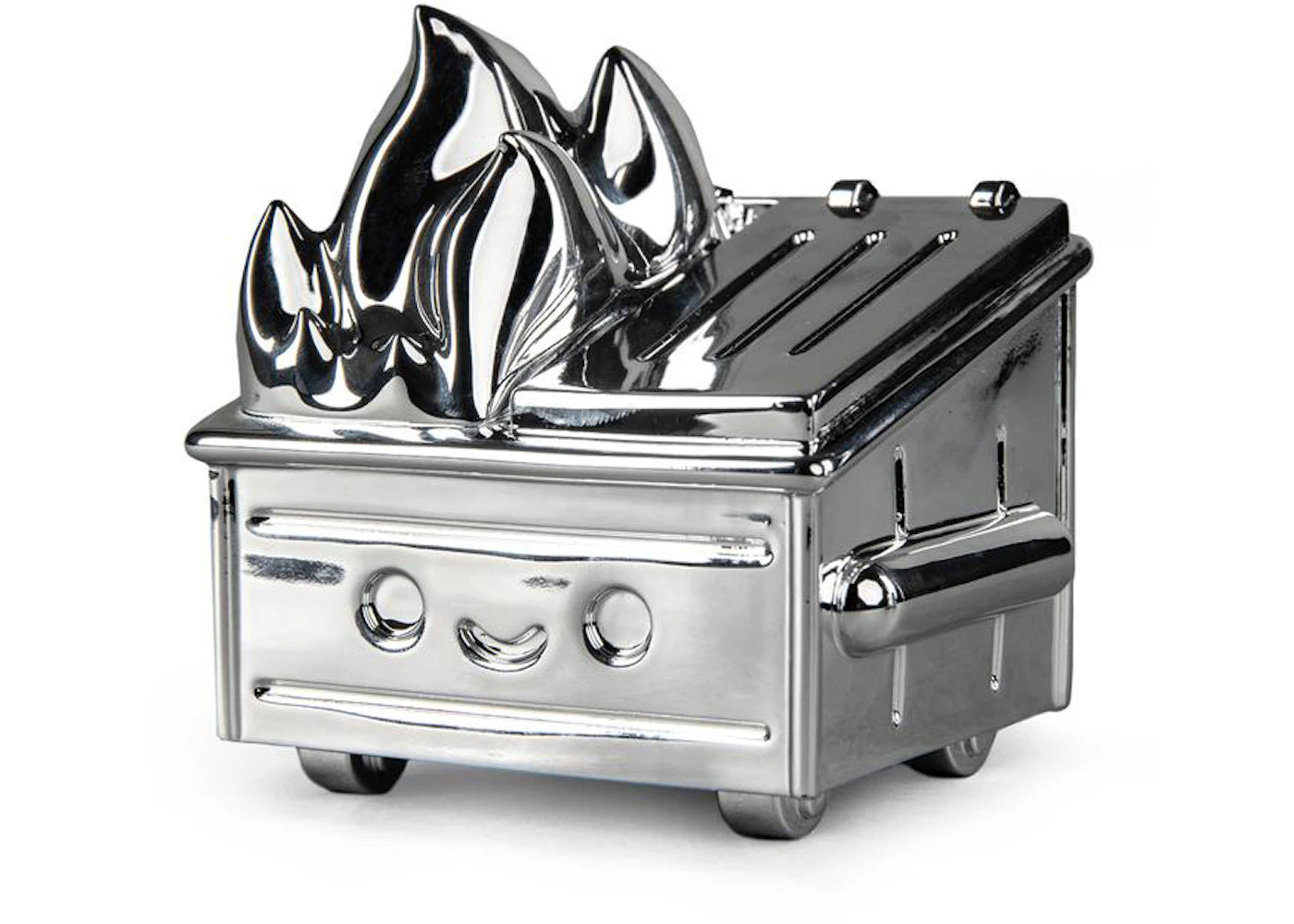 100% Soft Dumpster Fire Figure Chrome