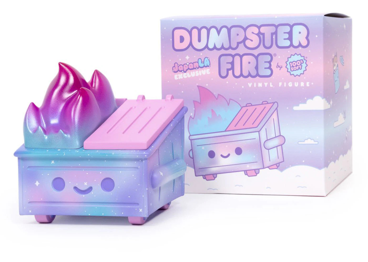 100% Soft Dumpster Fire Kawaii Galaxy Trash Vinyl Figure