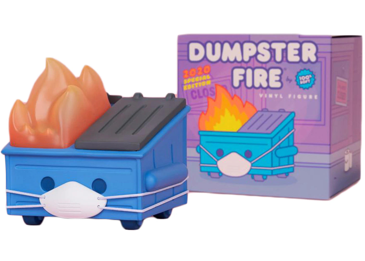 100% Soft Dumpster Fire Special 2020 Mask Edition Vinyl Figure