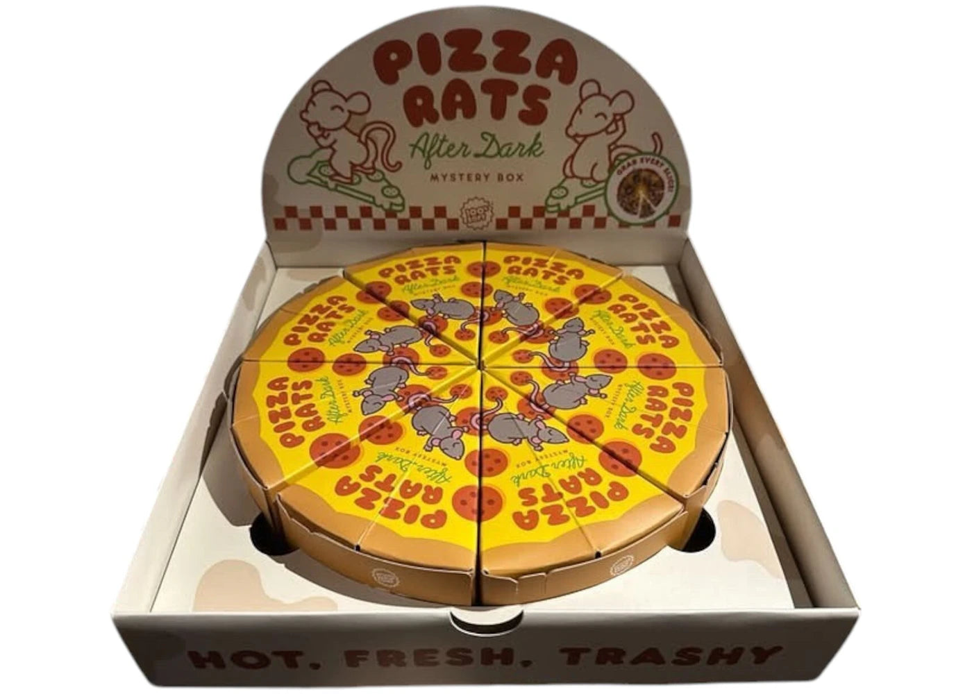 100% Soft Pizza Rats After Dark Sealed Case (8 Blind Boxes)
