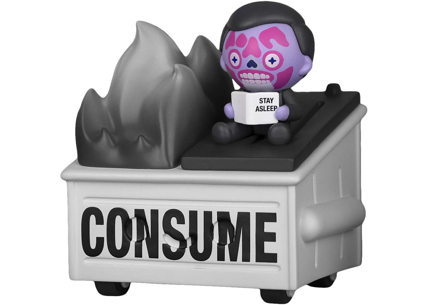 100% Soft They Live Dumpster Fire 2022 SDCC Mondo Exclusive Figure