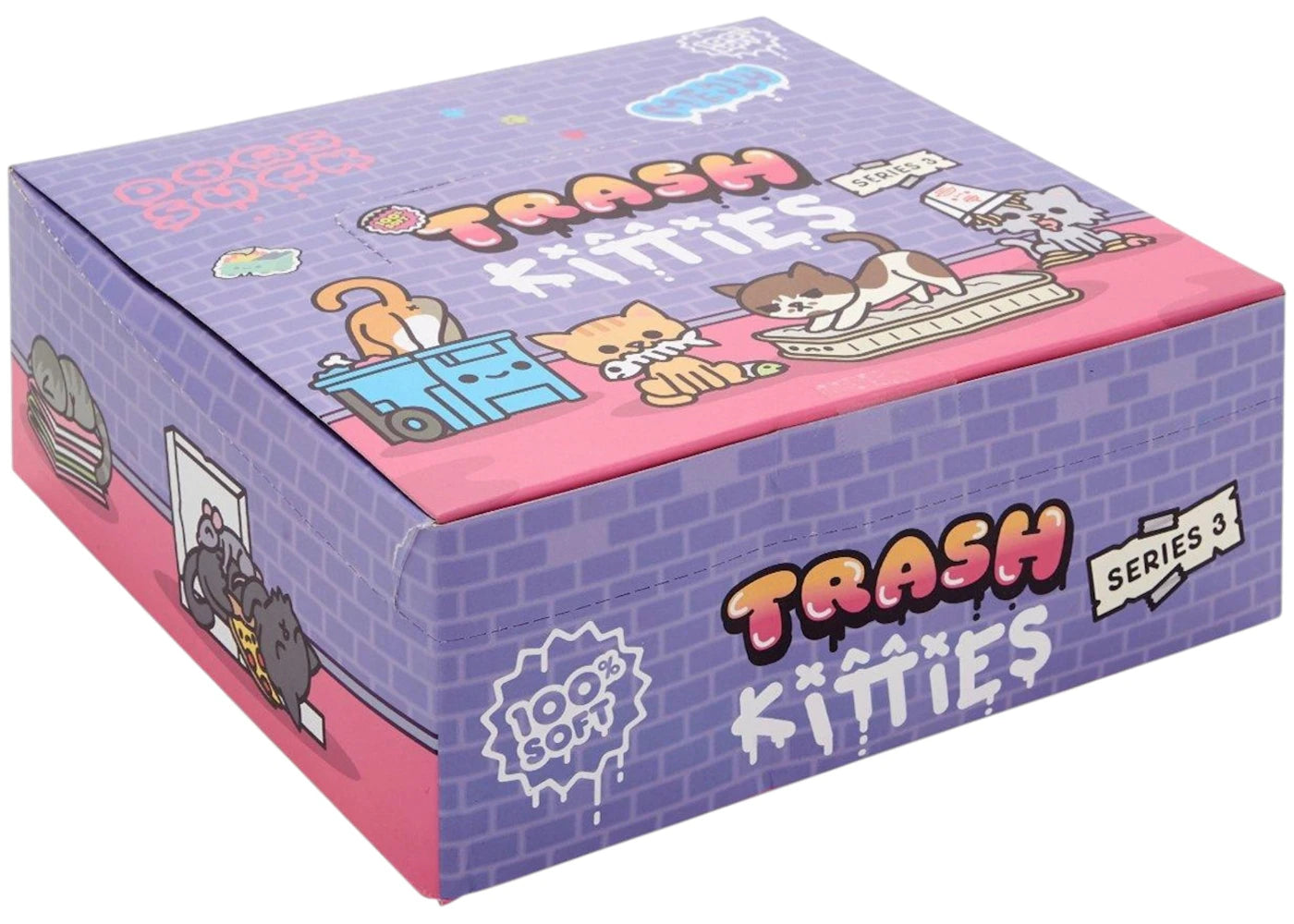 100% Soft Trash Kitties Series 3 Sealed Case (9 Blind Boxes)