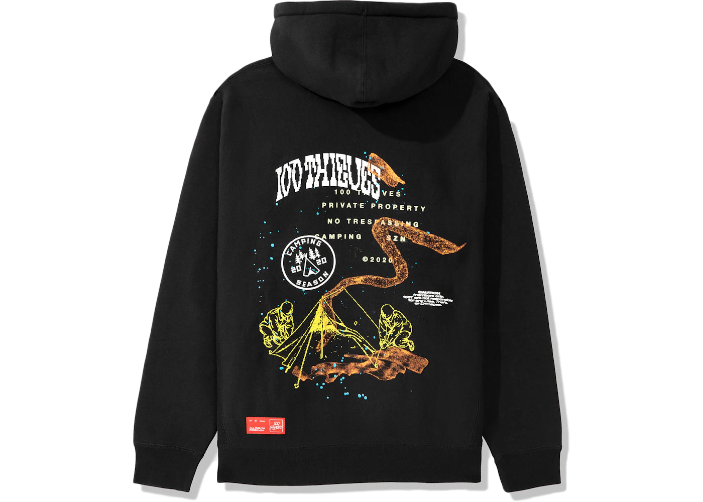 100 Thieves Camping SZN Hoodie Black
