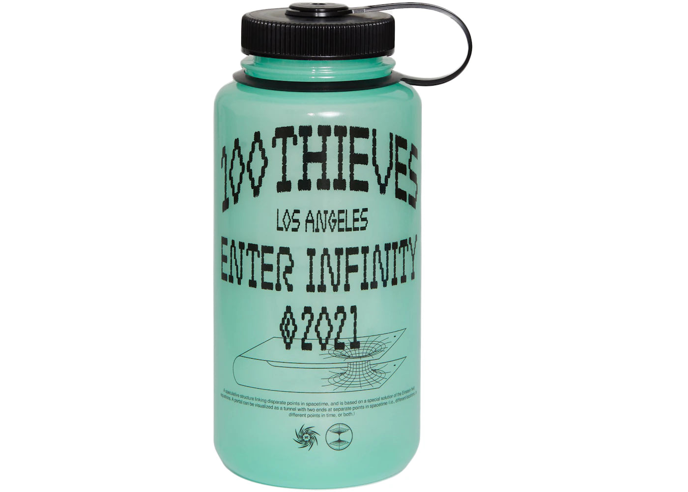 100 Thieves Enter Infinity Nalgene Bottle Glow Green