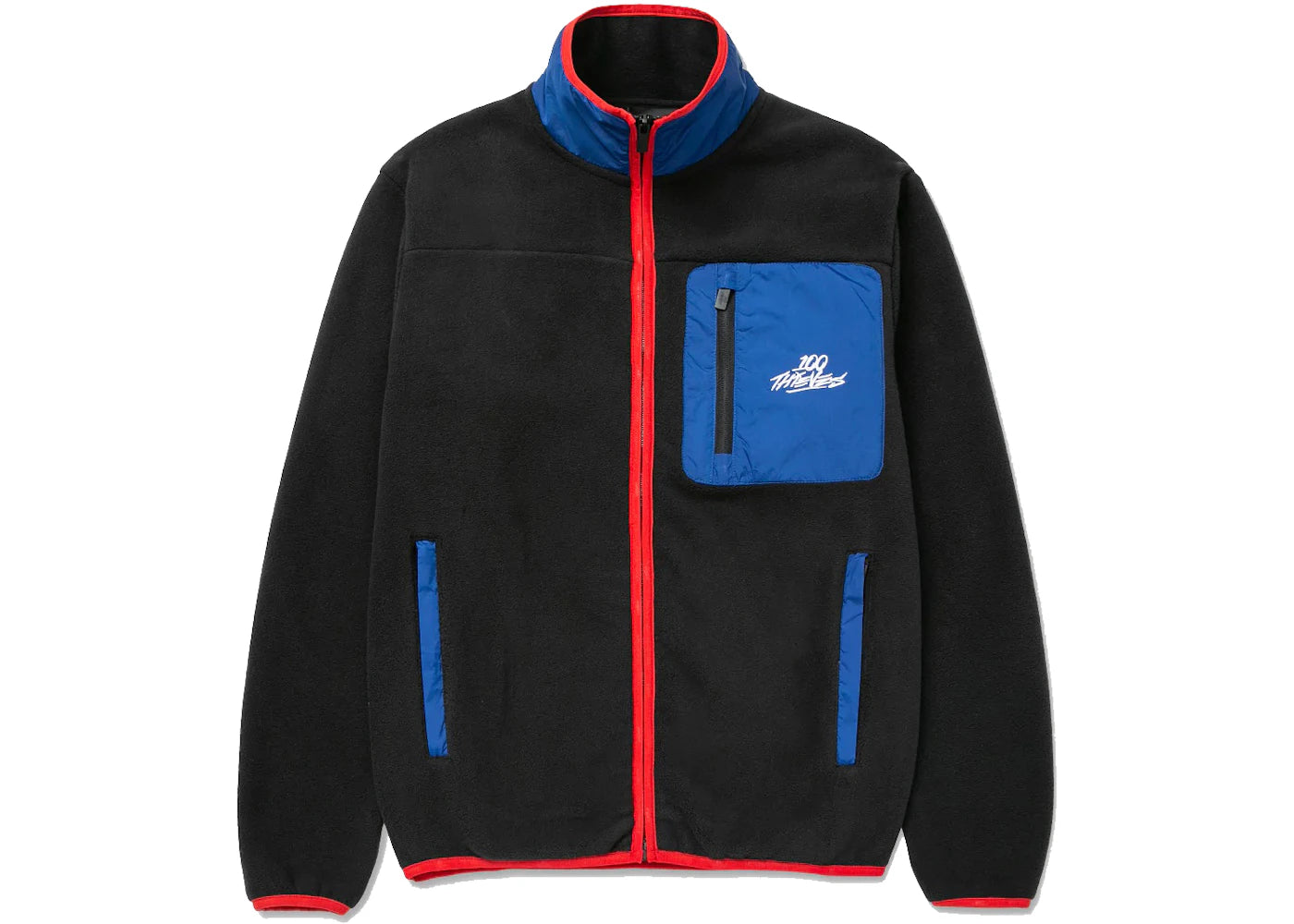 100 Thieves FW22 Polar Fleece Jacket Black