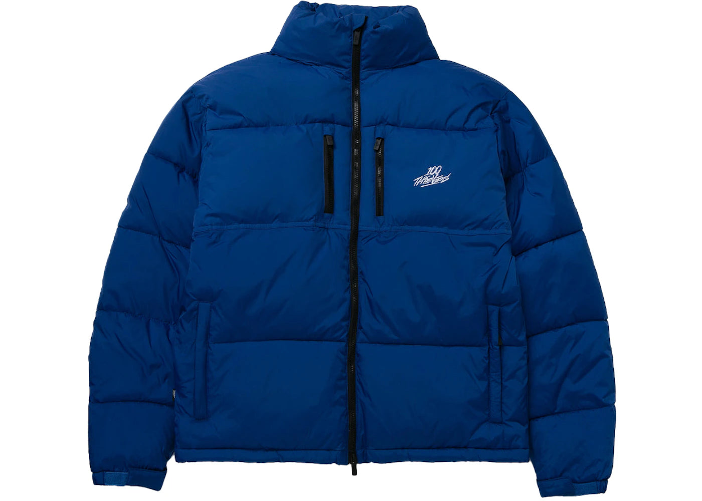 100 Thieves FW22 Puffer Jacket Royal