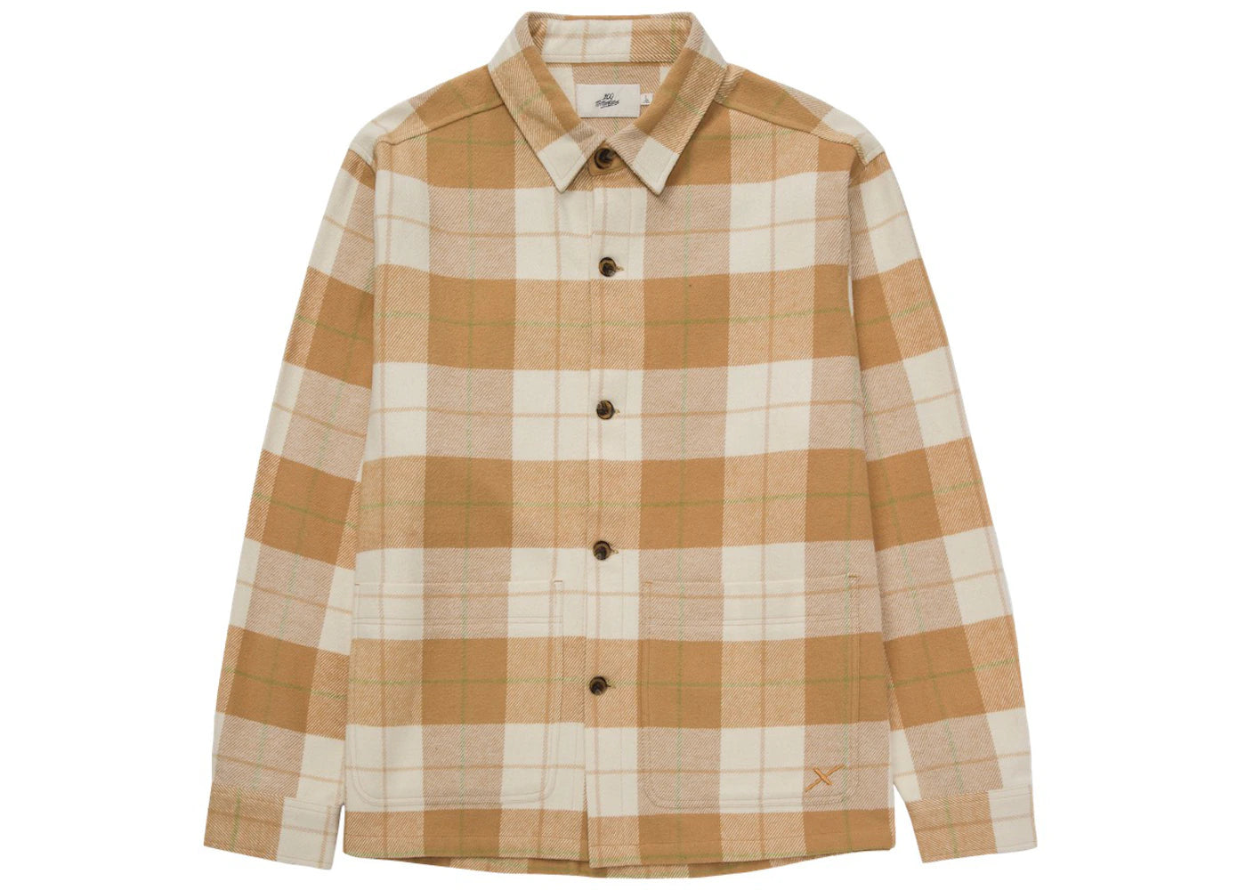 100 Thieves Flannel Button-Up Khaki