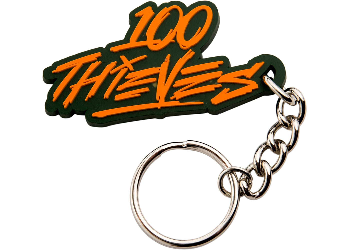 100 Thieves Foundations Geoprint Keychain Alpine/Orange