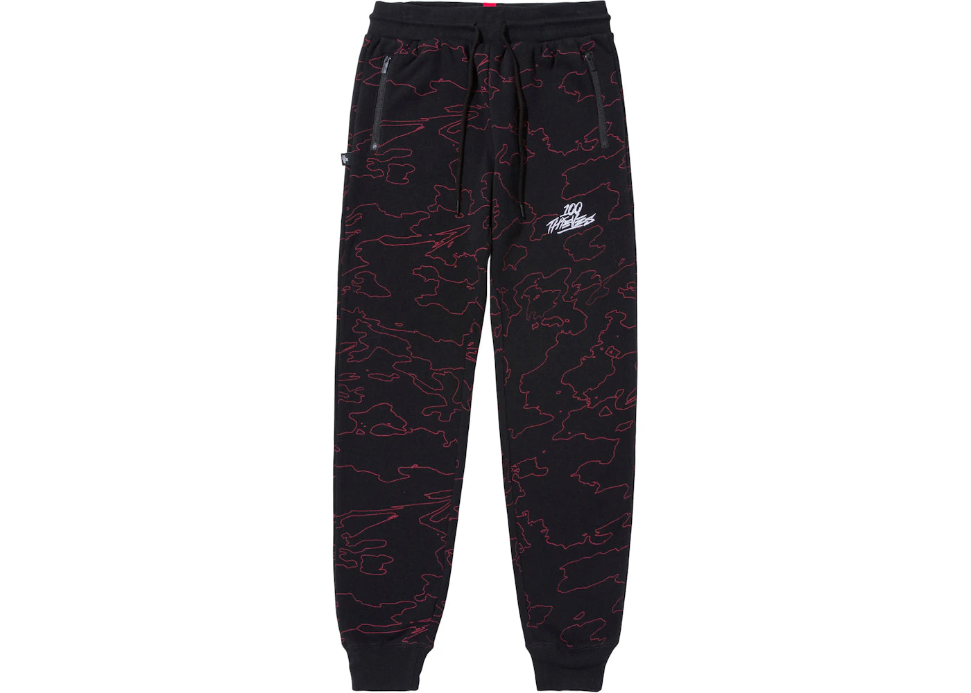 100 Thieves Foundations Geoprint Pant Black/Red