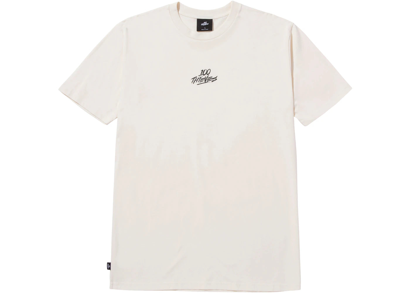 100 Thieves Foundations Geoprint T-Shirt Bone