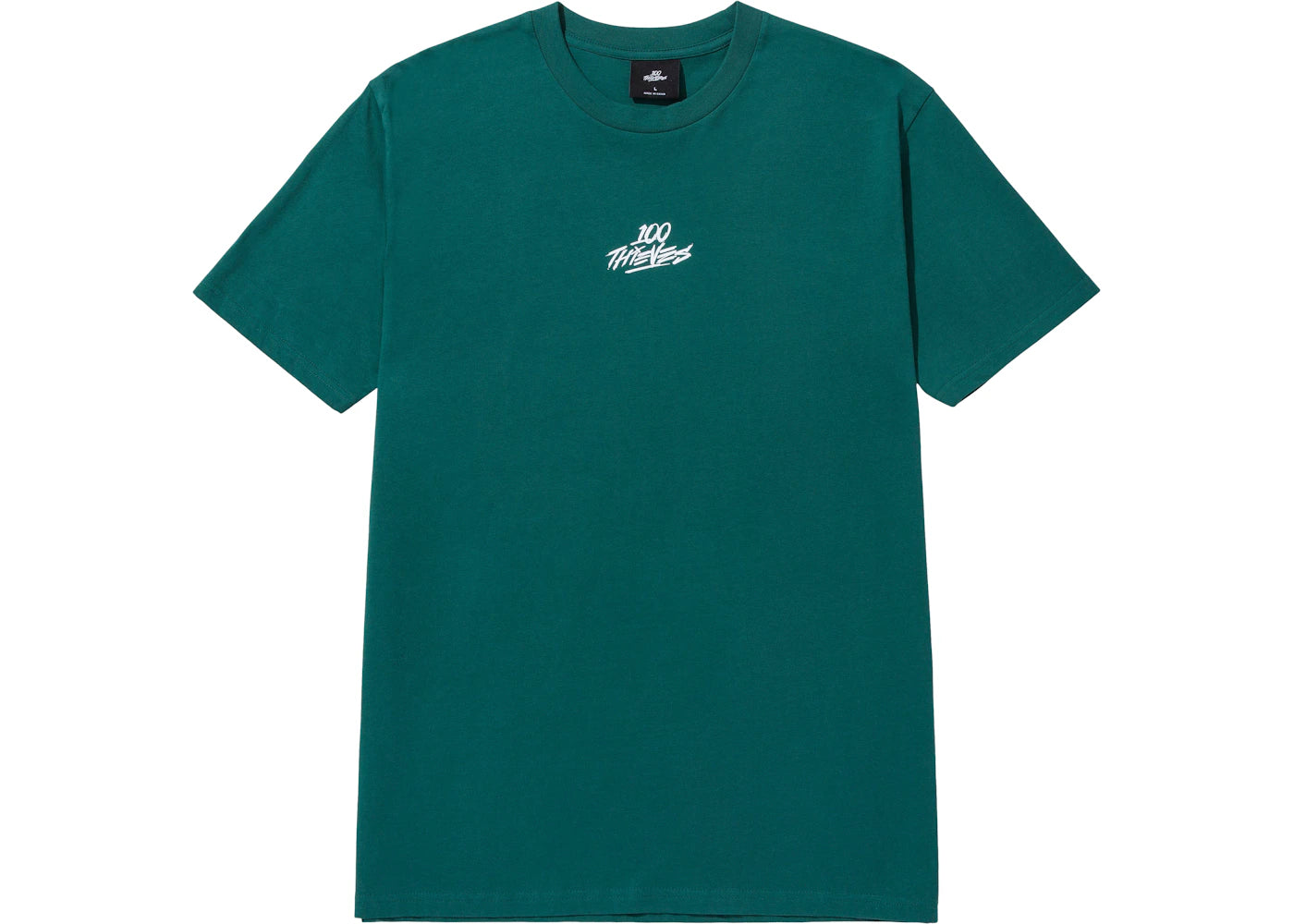 100 Thieves Foundations Geoprint T-Shirt Jade