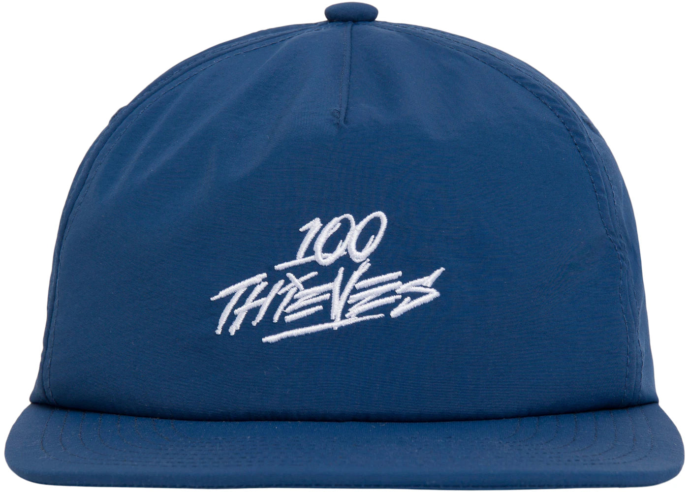 100 Thieves Foundations Unstructured Nylon Snapback Hat Navy