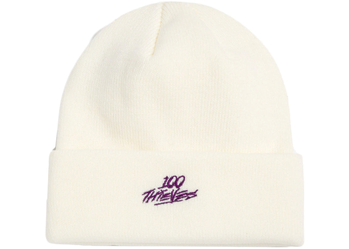100 Thieves Foundations Valkyrae Beanie Cream