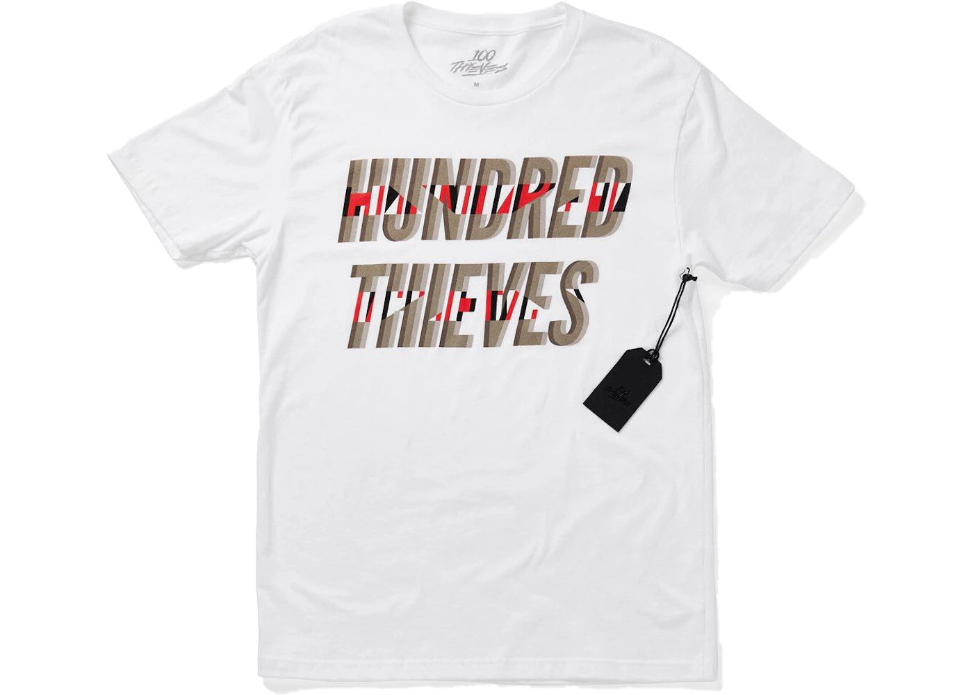 100 Thieves Glitch Tee White