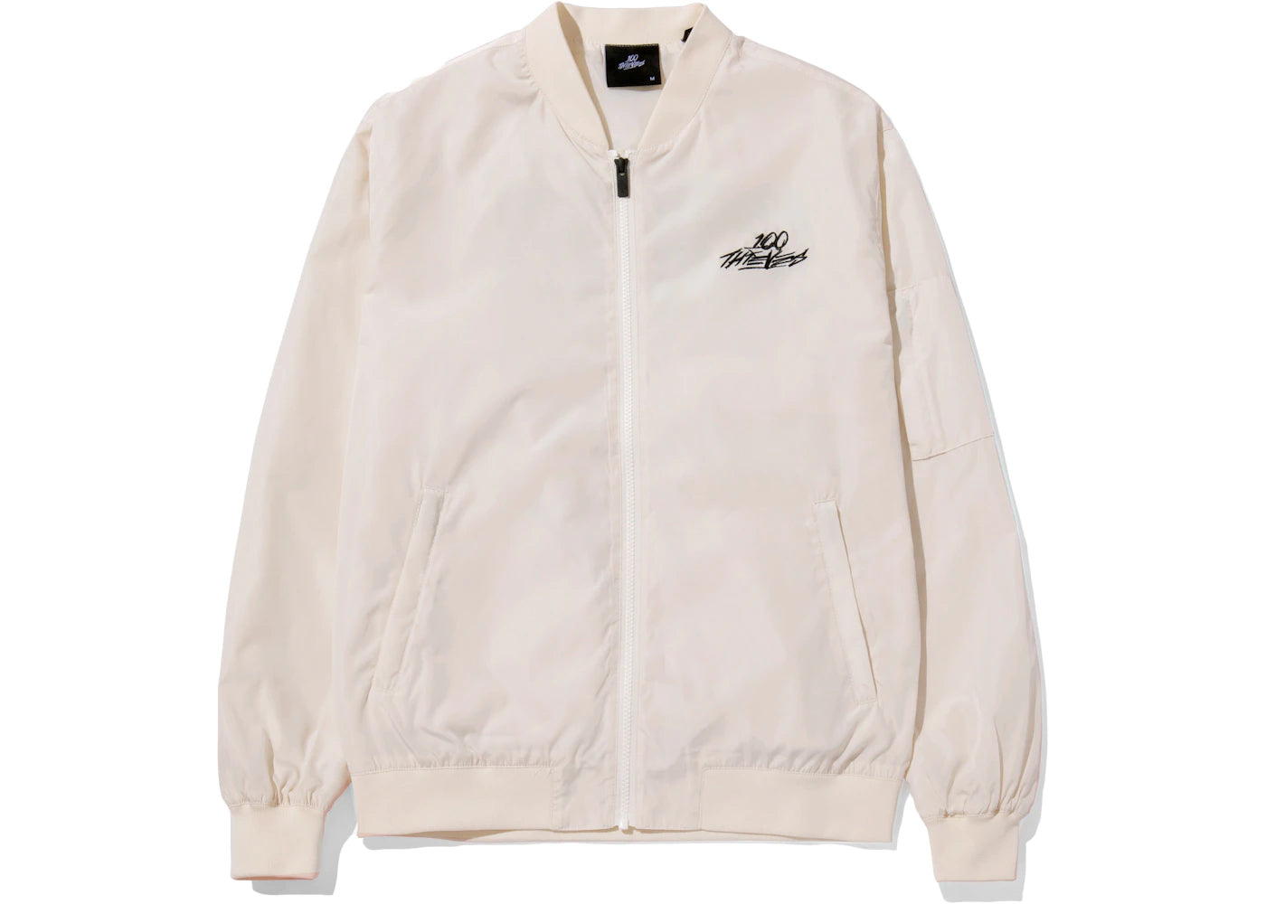 100 Thieves Grand Prix Bomber Jacket Bone