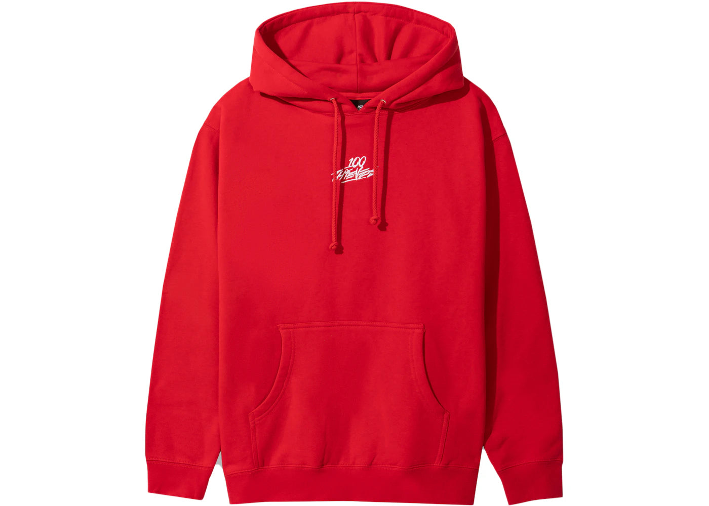 100 Thieves Logo Hoodie Red
