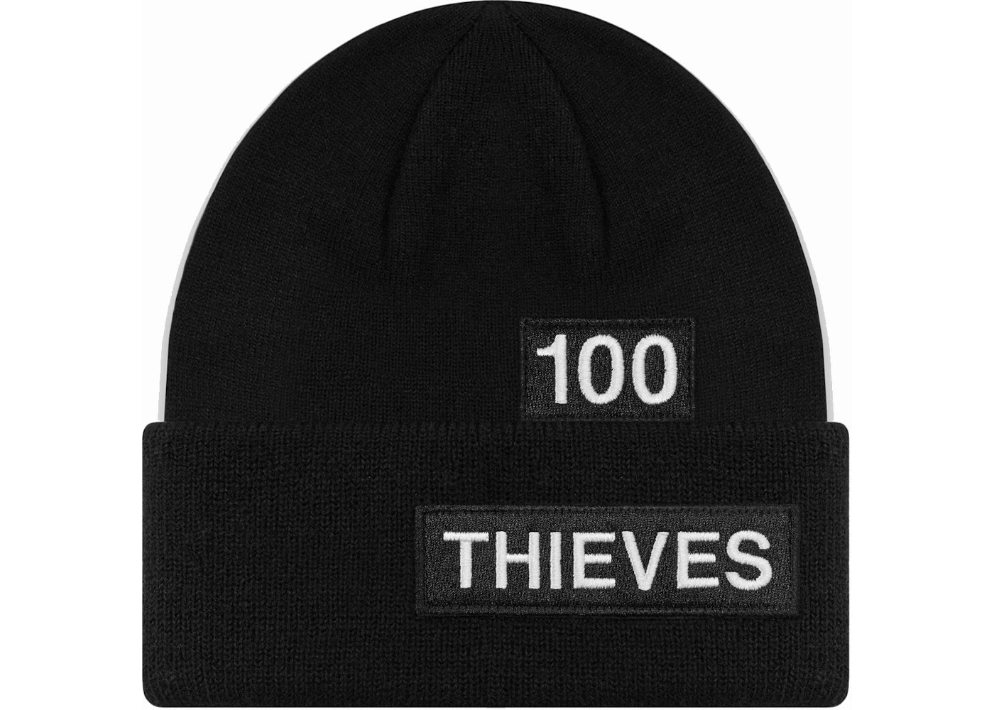 100 Thieves Numbers Beanie Black