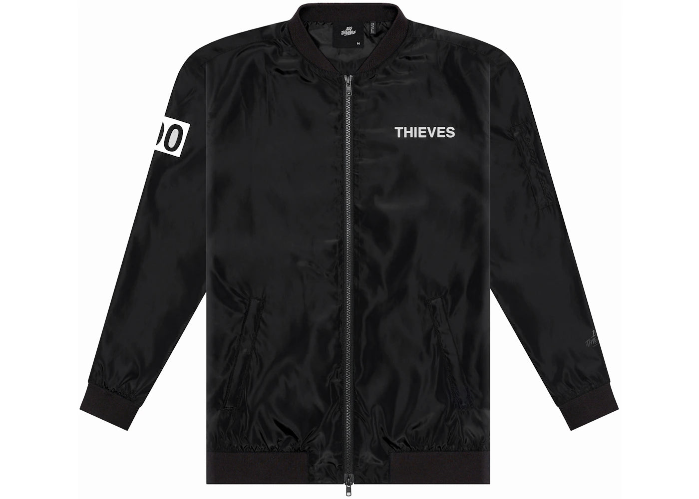 100 Thieves Numbers Bomber Jacket Black