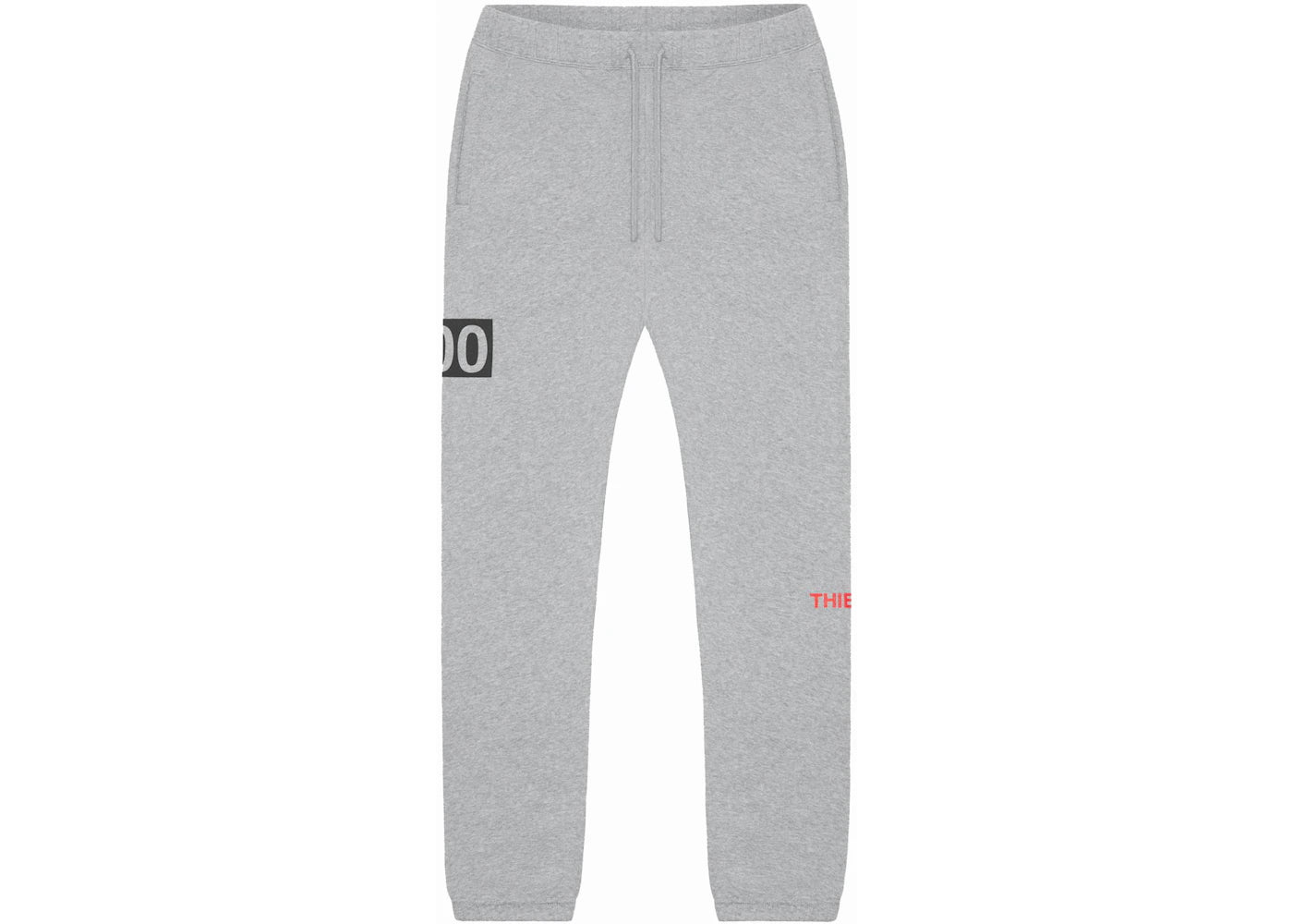 100 Thieves Numbers Fleece Pant Grey