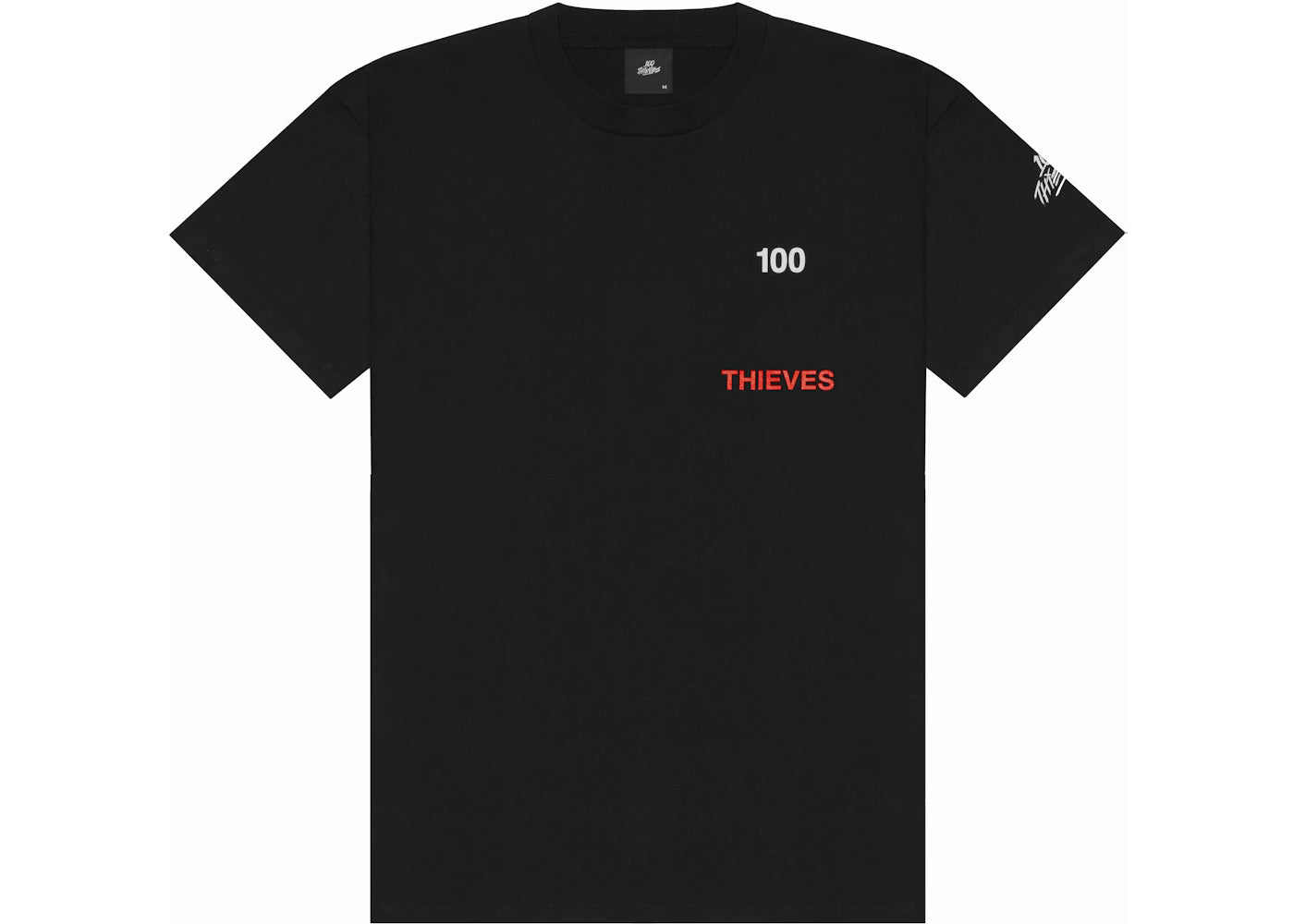 100 Thieves Numbers T-Shirt Black
