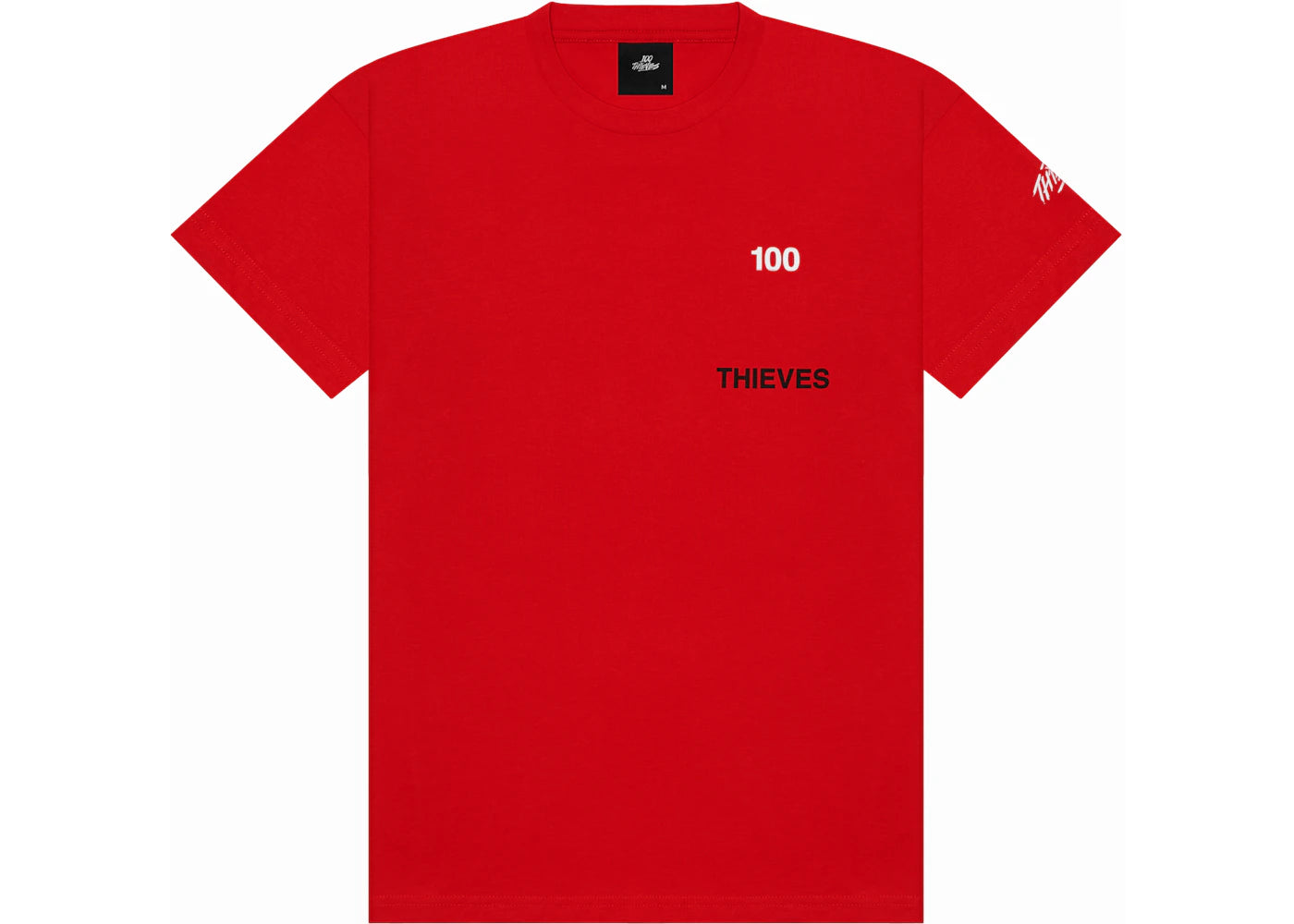 100 Thieves Numbers T-Shirt Red