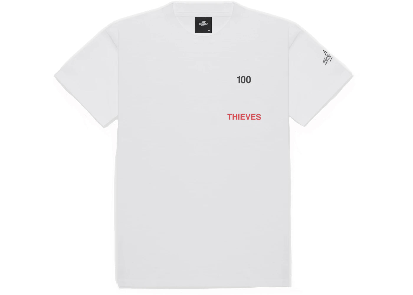 100 Thieves Numbers T-Shirt White