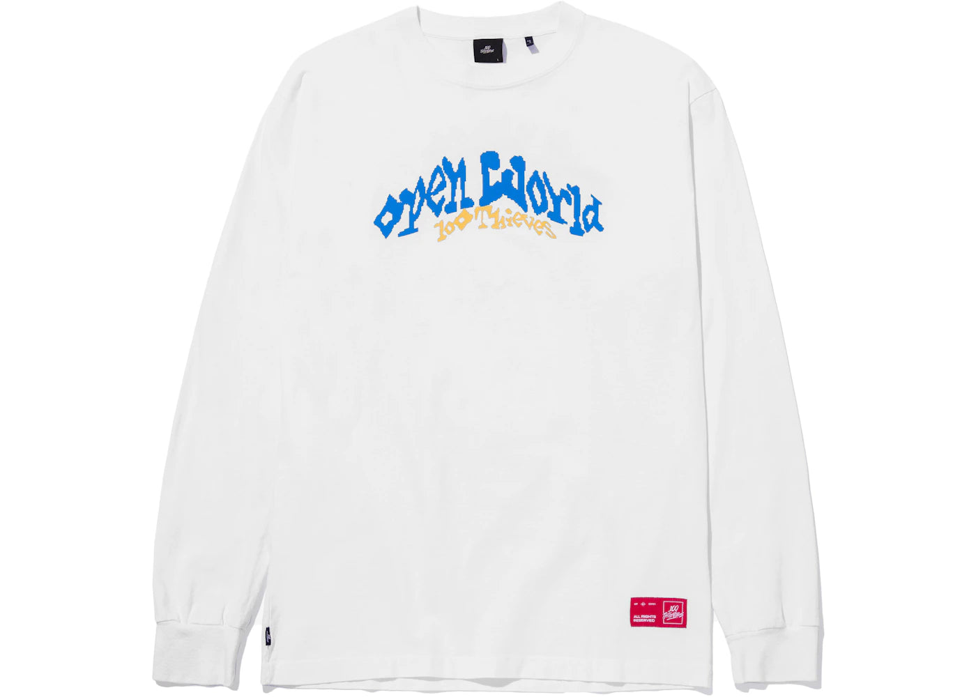 100 Thieves Overworld L/S Tee White