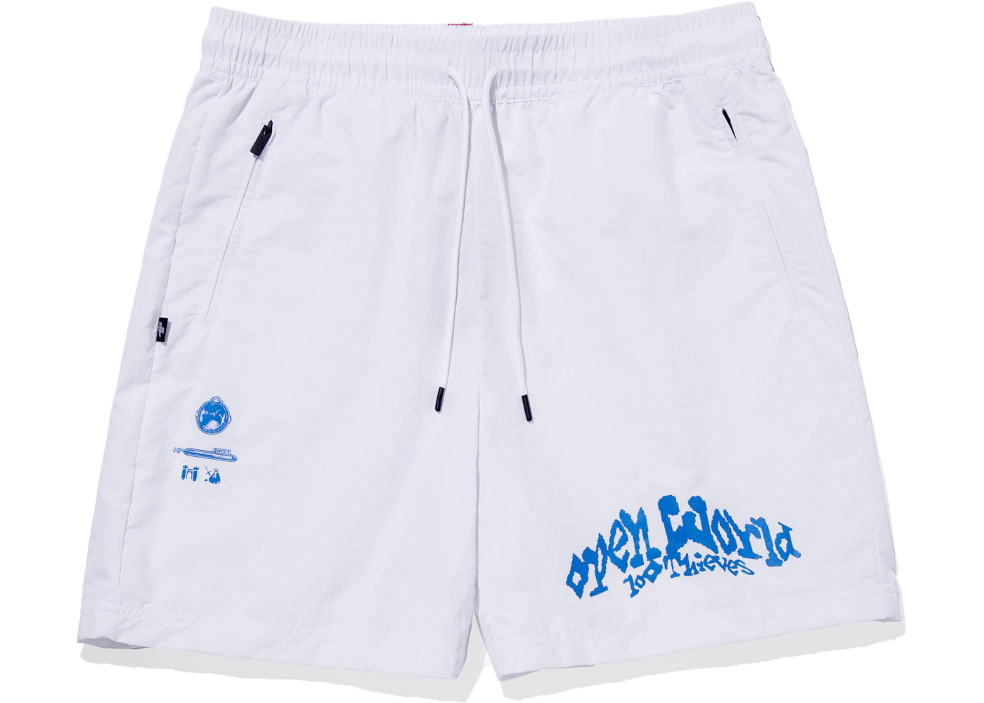100 Thieves Overworld Nylon Short White
