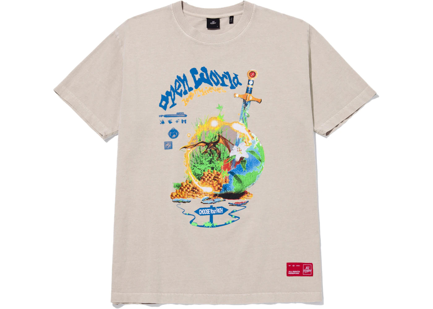 100 Thieves Overworld Tee Wheat