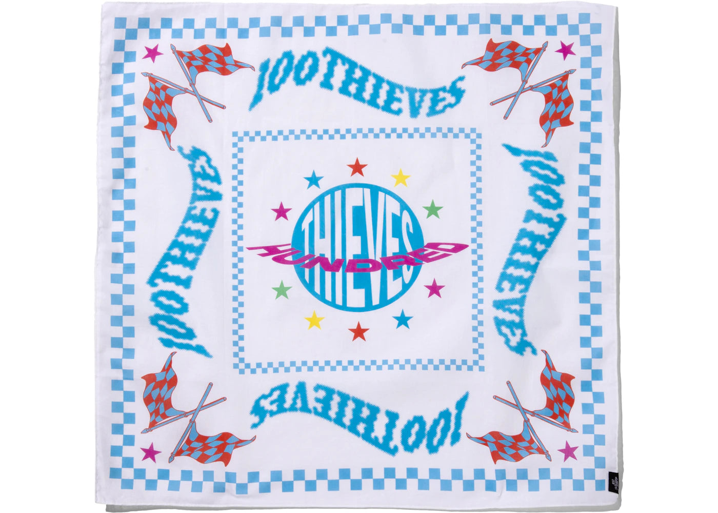 100 Thieves Racing Bandana White