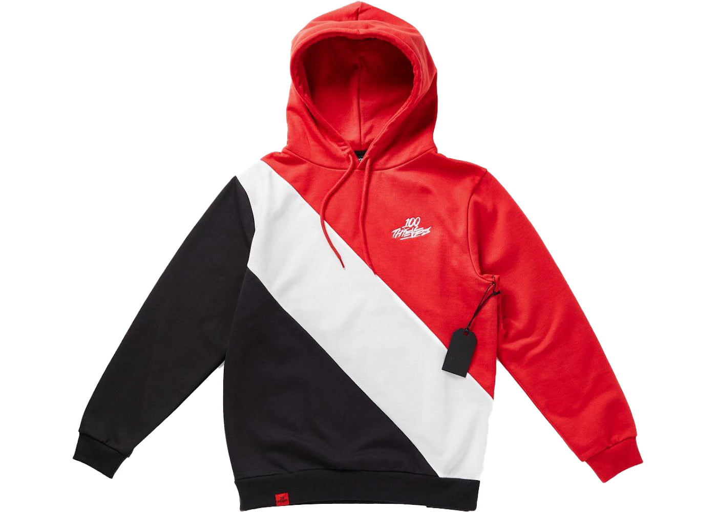 100 Thieves Tri Color Hoodie Red/Black/White