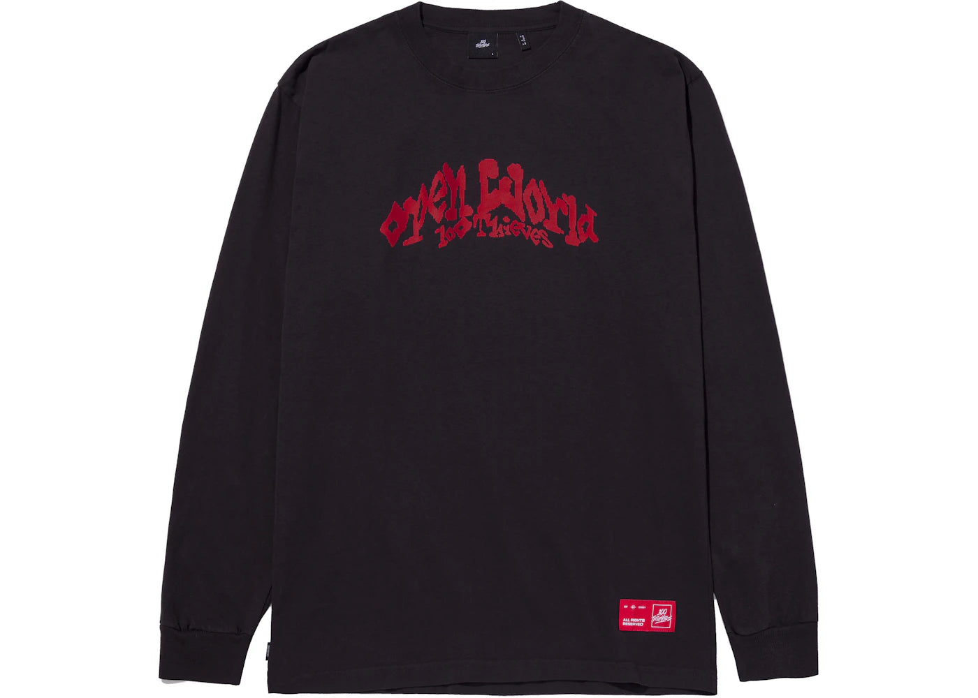 100 Thieves Underworld L/S Tee Vintage Black