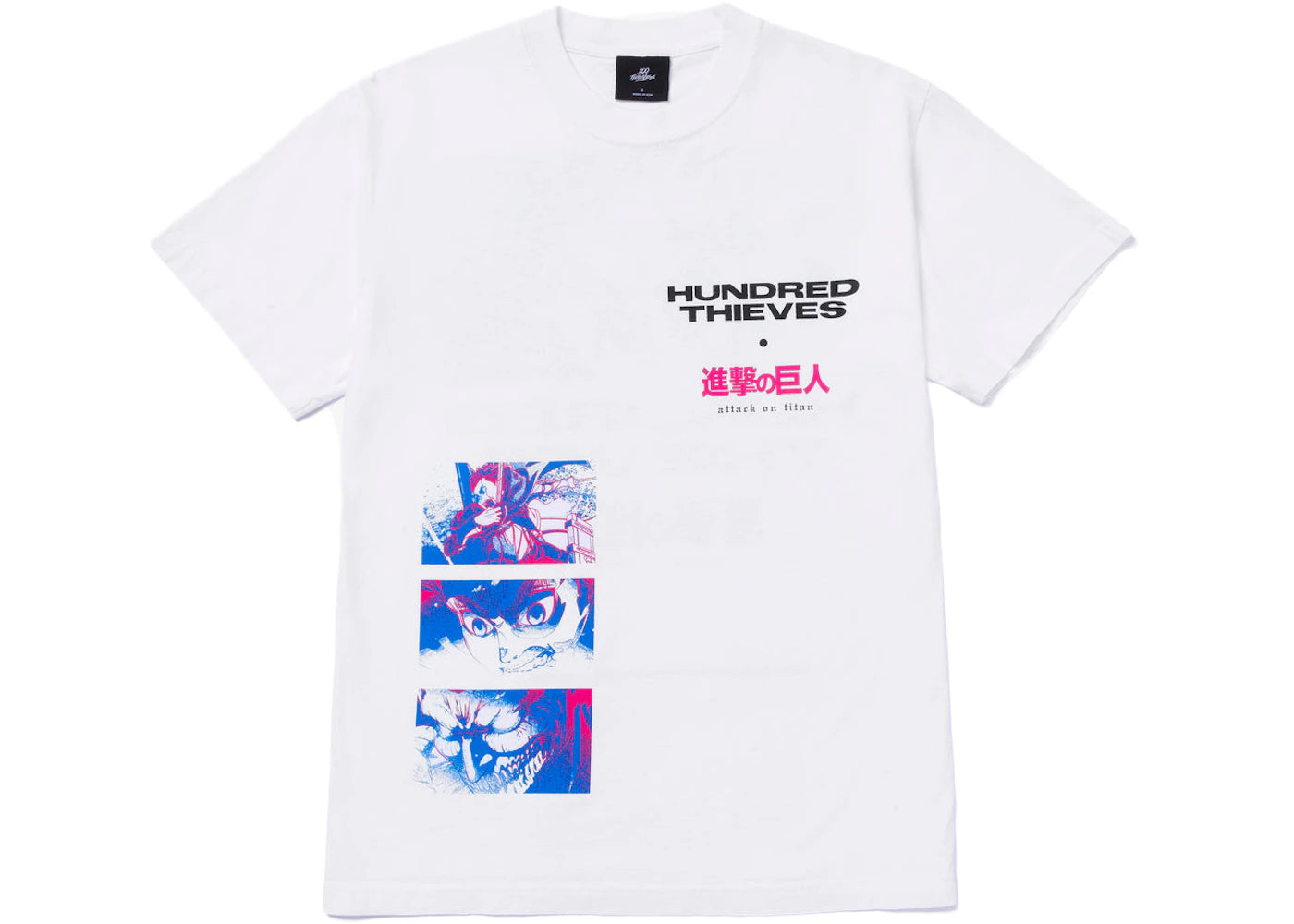 100 Thieves x Attack on Titan Eren into Titan T-shirt White