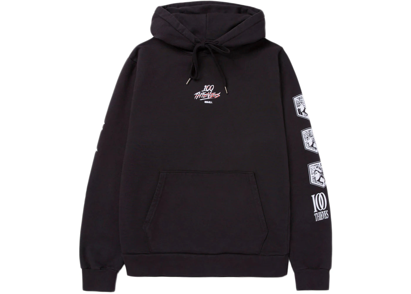 100 Thieves x Attack on Titan First Titan Hoodie Black