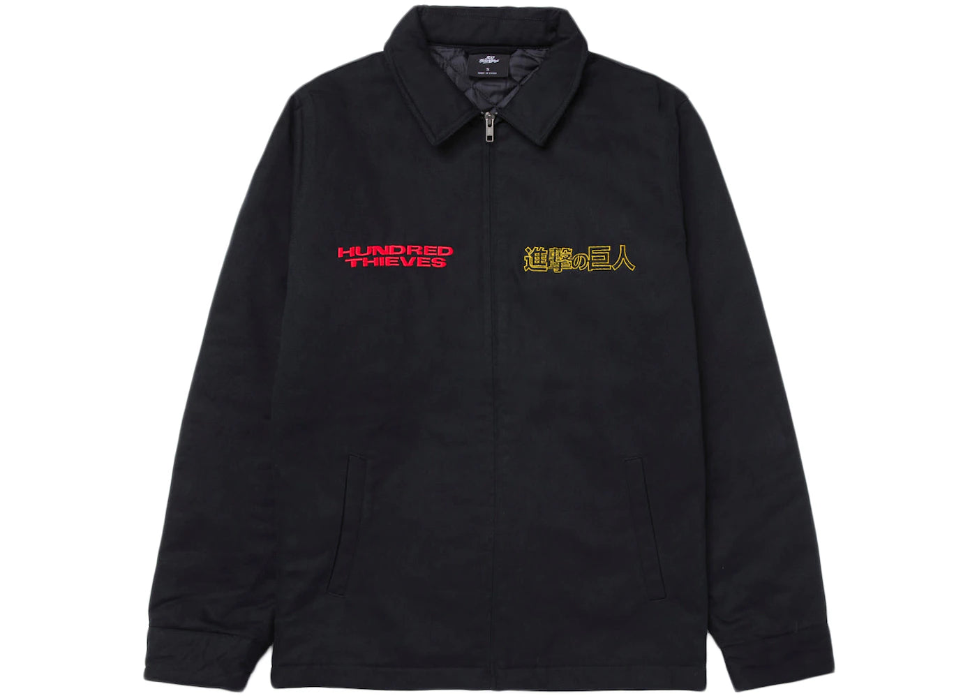 100 Thieves x Attack on Titan Levi Jacket Black