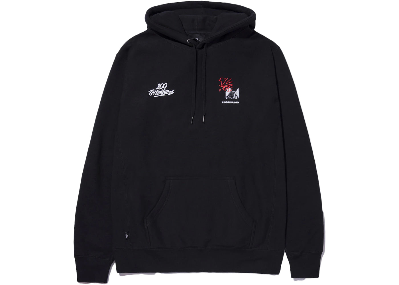 100 Thieves x Higround Hoodie Black/Red/White