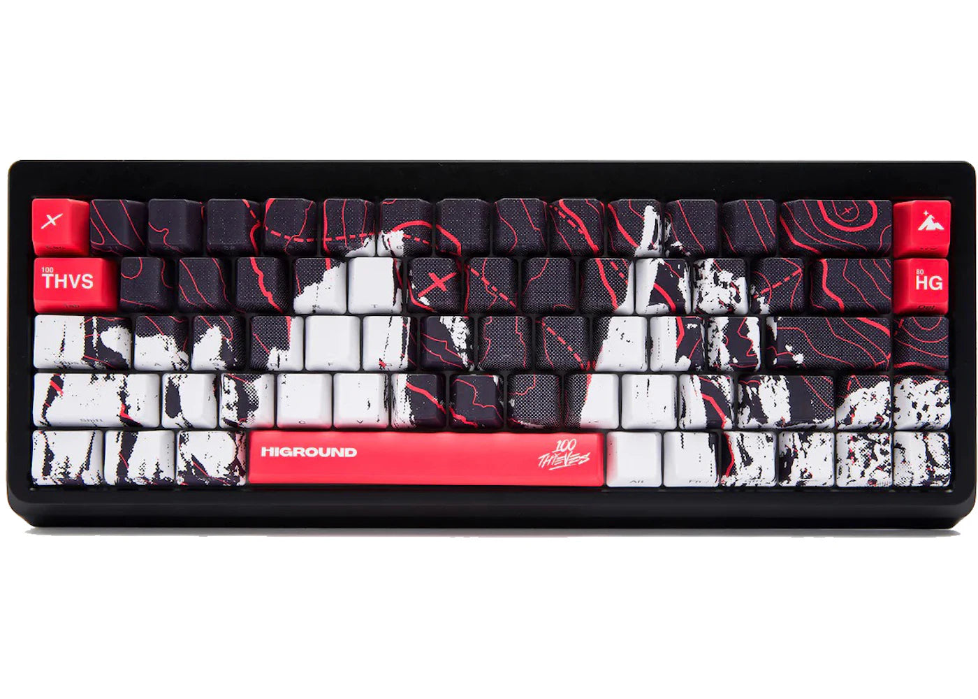 100 Thieves x Higround Summit 65 Onyx Keyboard Black/Red