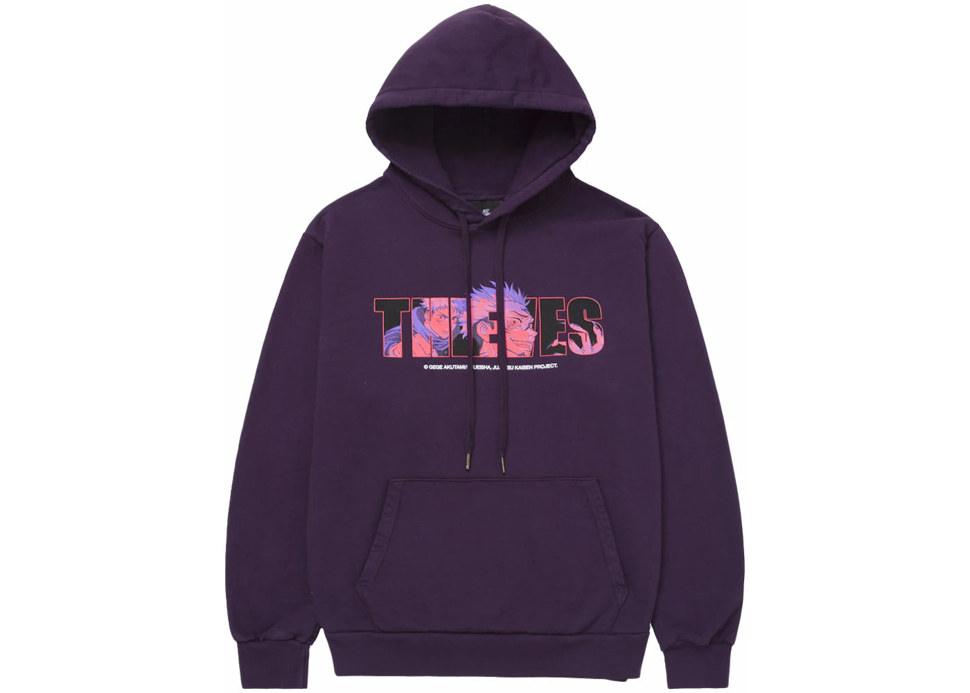 100 Thieves x Jujutsu Kaisen Mirror Hoodie Deep Violet