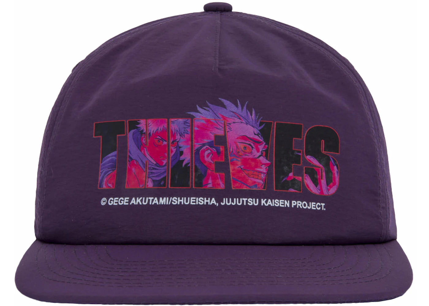 100 Thieves x Jujutsu Kaisen Mirror Snapback Hat Deep Violet