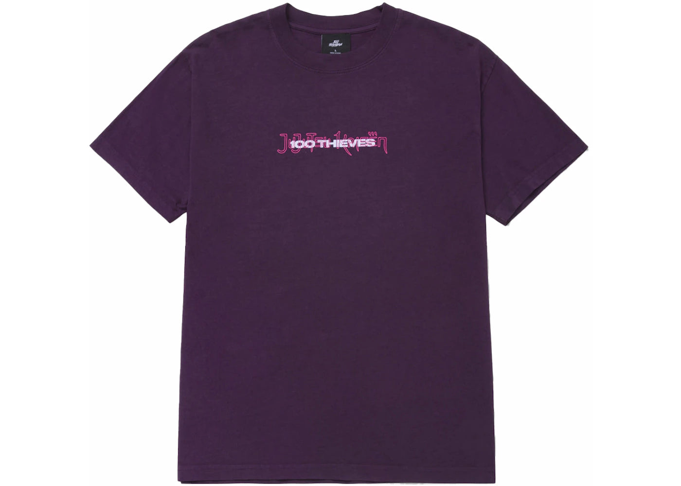 100 Thieves x Jujutsu Kaisen Yuji Gojo Megumi T-shirt Deep Violet