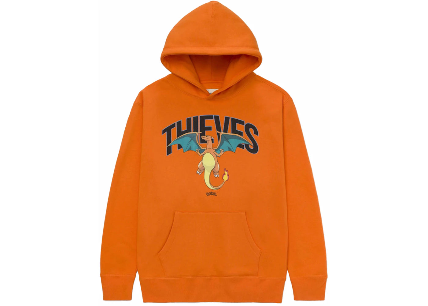 100 Thieves x Pokémon Charizard Hoodie Orange