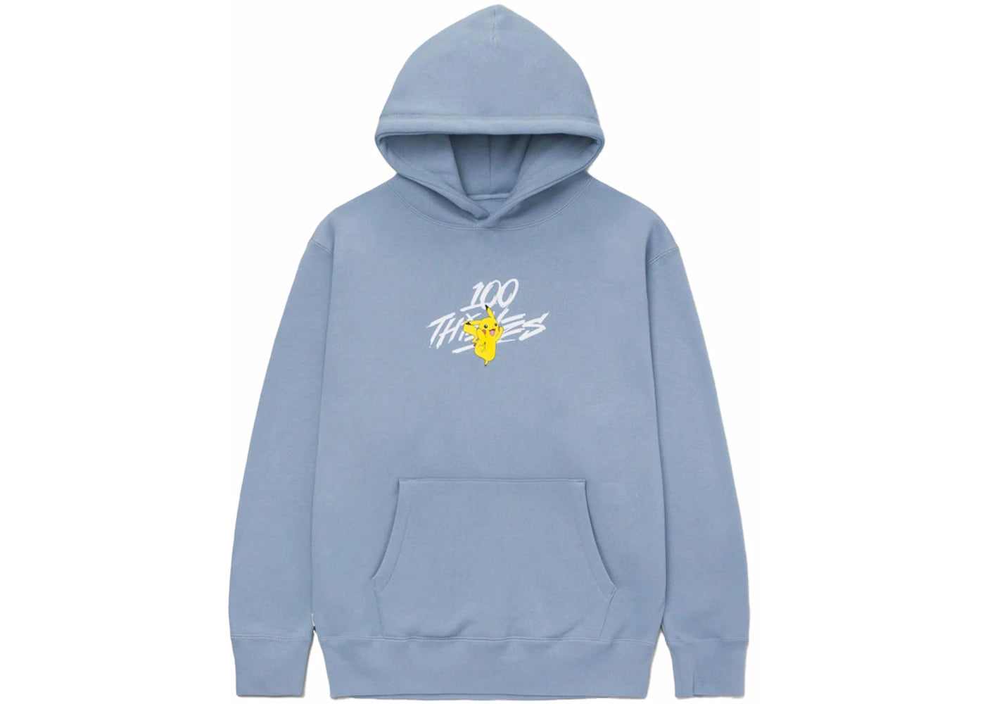 100 Thieves x Pokémon Pikachu Core Hoodie Medium Blue