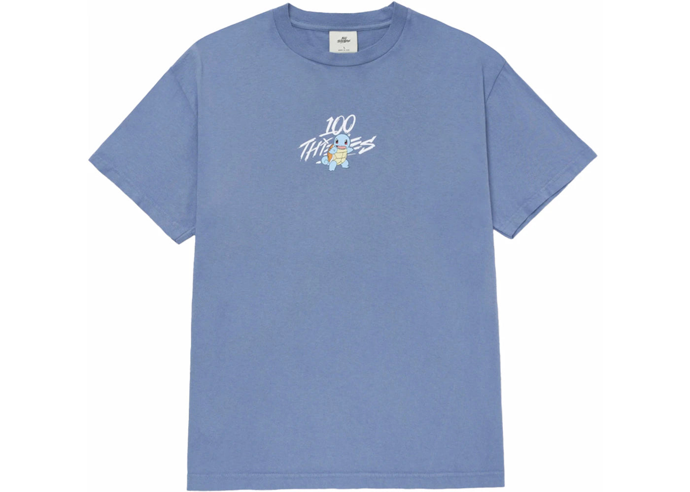 100 Thieves x Pokémon Squirtle Core T-shirt Medium Blue