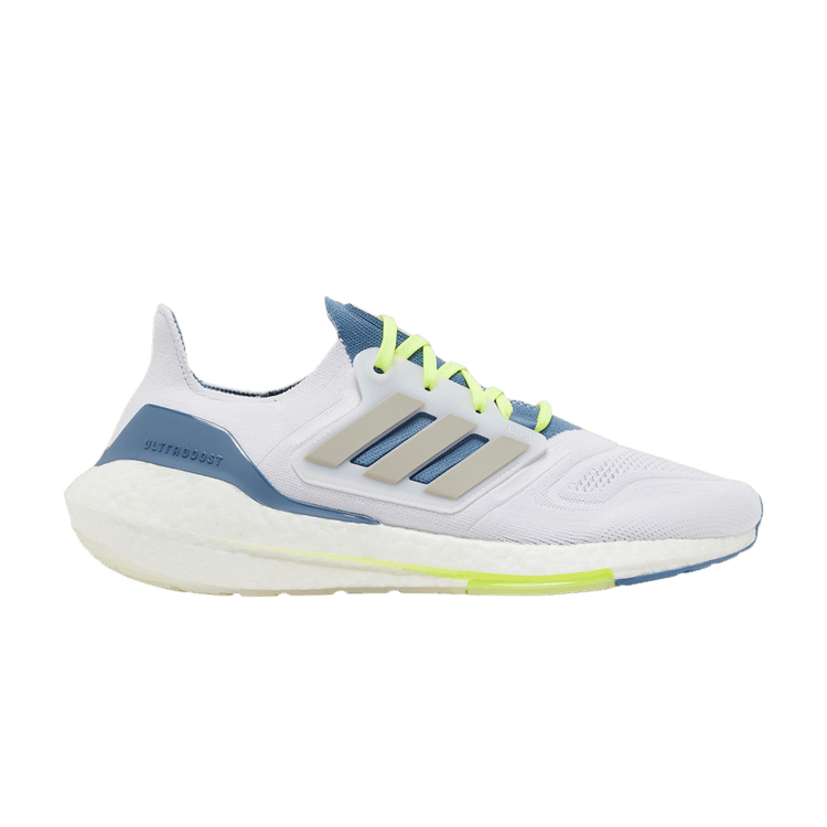 adidas Ultra Boost 22 White Metal Grey Linen Green