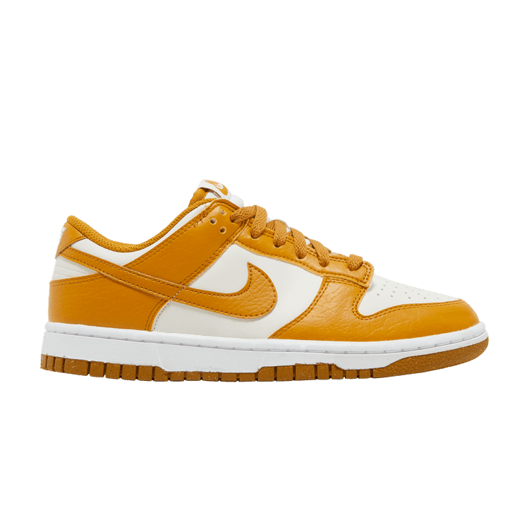 Nike Dunk Low Next Nature Phantom Gold Suede (Women's) - Side Kicks
