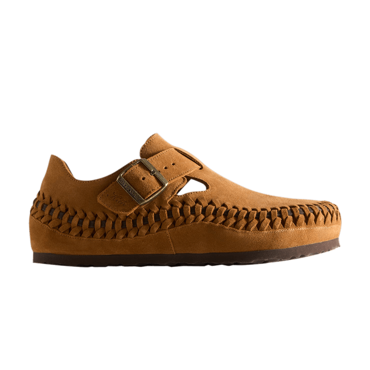 Birkenstock London Braided Shearling Kith Mink