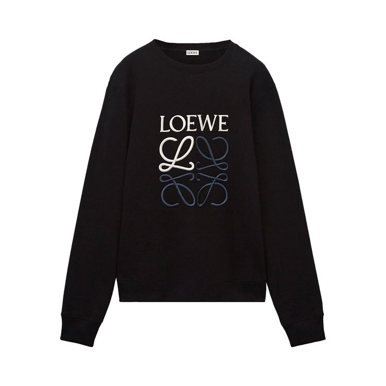 LOEWE Anagram Cotton Sweatshirt Black